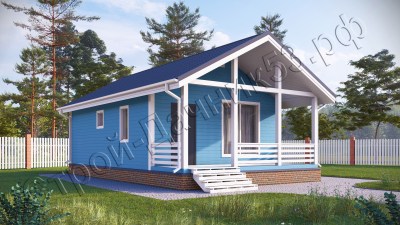 Проект каркасно-щитового дома Д–21